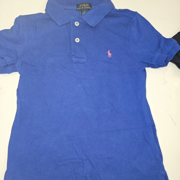 3 Pc. Lot of Polo Ralph Lauren short-sleeve mesh polo shirts . Kids size 5 - Picture 2 of 9